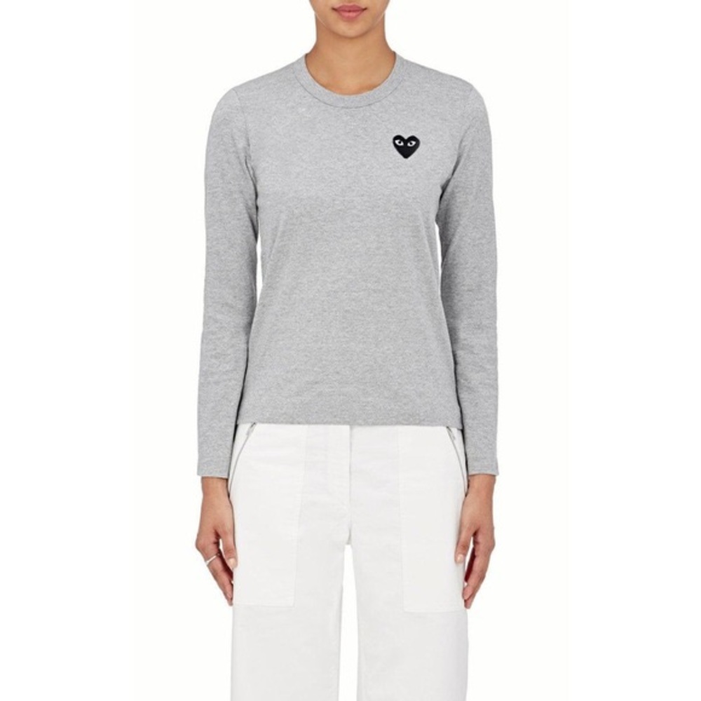 Comme Des Garçons CDG Play Shirt Grey Heart Patch